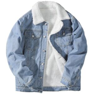 Denim sherpa heavy jacket