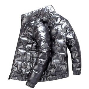 Shining taffeta padding jacket